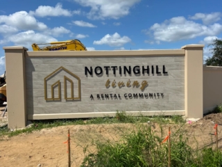 Modern Precast Monument Sign Rental Community Modern Precast Monument Sign Rental Community