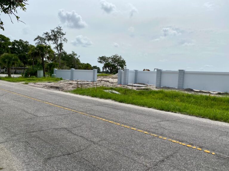 precast concrete fence installation Florida