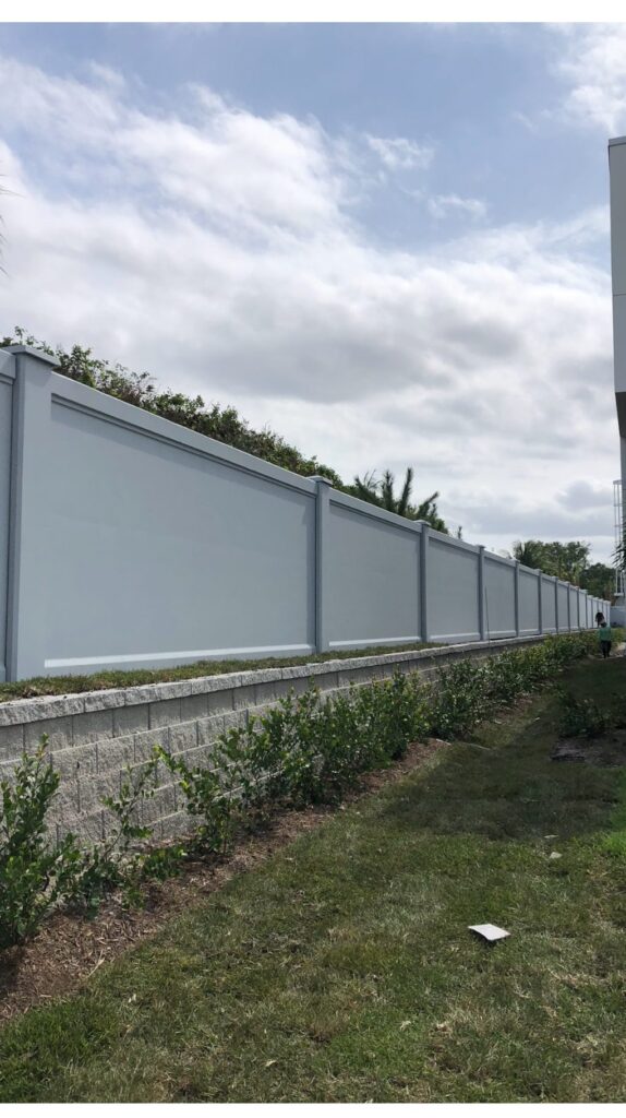 precast retaining walls sound barrier Florida