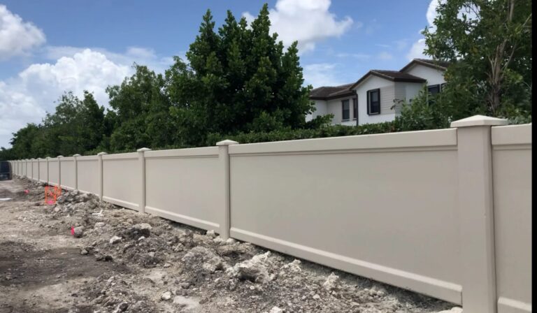 gray precast sound barrier walls florida