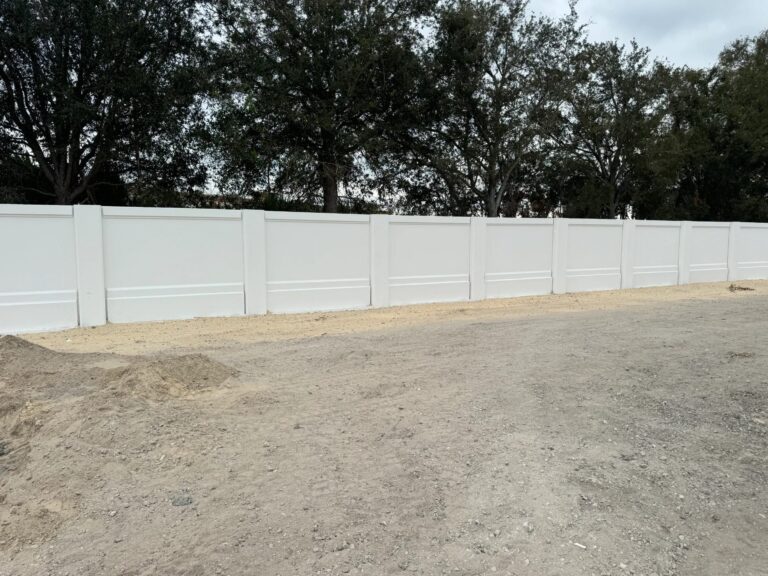 Precast concrete retaining walls Florida installation